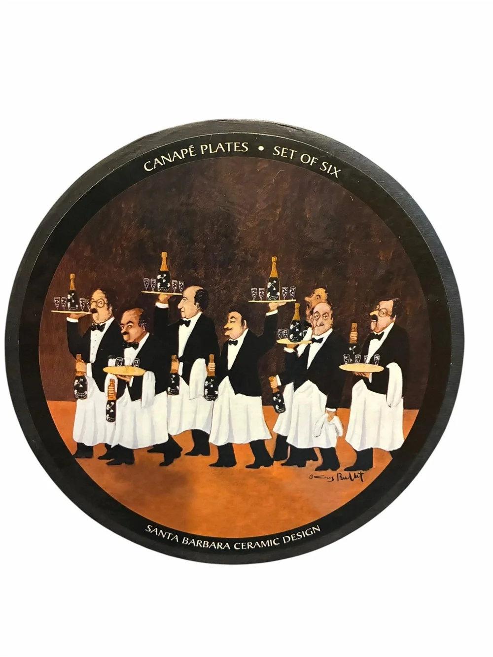 Set of 6 Guy Buffet Williams Sonoma Appetizer Plates 6